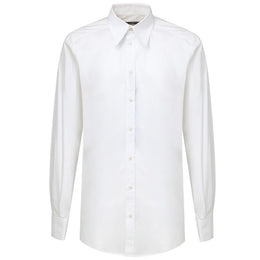 Dolce & Gabbana White Cotton Dress Shirt