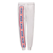 GCDS White Cotton Joggers (Workout Pants)