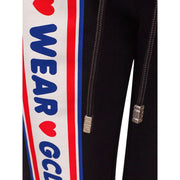 GCDS Black Cotton Joggers (Workout Pants)