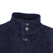 Emilio Romanelli Blue Calfskin Jackets & Coat