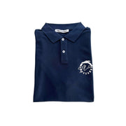 Trussardi Beachwear Blue Cotton Polo Shirt