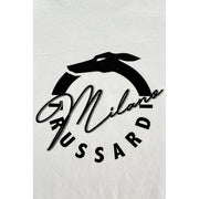 Trussardi Beachwear White Cotton T-Shirt