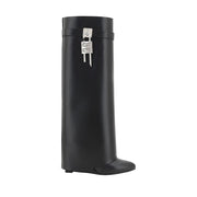 Givenchy Black Calf Leather Bos Taurus Boots