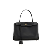 Balenciaga Black Calf Leather Bos Taurus Shoulder Bag