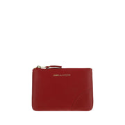 Comme Des Garçons Red Calf Leather Bos Taurus Wallet