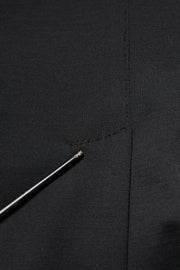 Dolce & Gabbana Black Wool Slim Fit Coat Blazer Jacket Suit