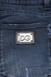 Dolce & Gabbana Blue Cotton Stretch Skinny Men Denim Jeans