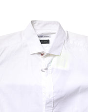 Daniele Alessandrini White Cotton Dress Formal Shirt