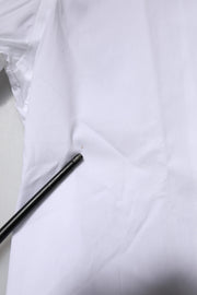 Dolce & Gabbana White Cotton Stretch GOLD Dress Formal Shirt