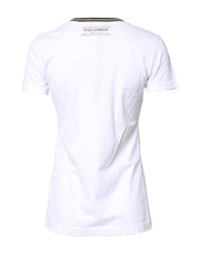 Dolce & Gabbana White Graphic Print Cotton Crew Neck T-shirt