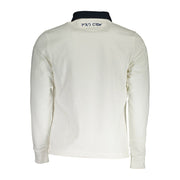 La Martina White Cotton Men Polo Shirt