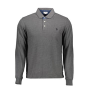 U.S. POLO ASSN. Gray Cotton Polo Shirt