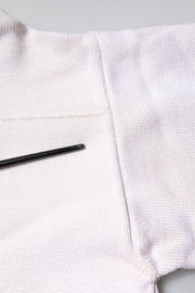 Jil Sander White Viscose Crew Neck Long Sleeves Pullover Sweater