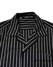Dolce & Gabbana Black White Stripes Cotton Men Pajama Set Sleepwear