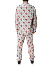 Dolce & Gabbana Multicolor Floral Print Cotton Pajama Set Sleepwear