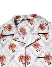 Dolce & Gabbana Multicolor Floral Print Cotton Pajama Set Sleepwear