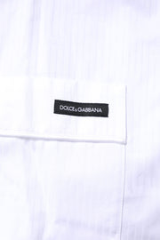 Dolce & Gabbana White Cotton Shirt Pants Pajama Set Sleepwear