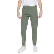 Liu Jo Green Cotton Casual Pants