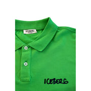 Iceberg Green Cotton Polo Shirt