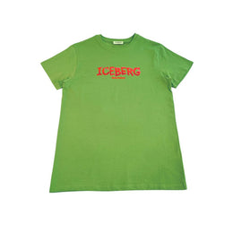 Iceberg Green Cotton T-Shirt
