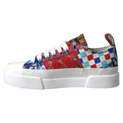 Dolce & Gabbana Multicolor Patchwork Low Top Sneakers Shoes