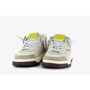D.A.T.E Beige Leather Sneaker