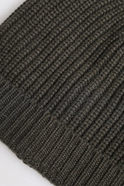 Dolce & Gabbana Dark Gray Cashmere Knit Winter Beanie Hat