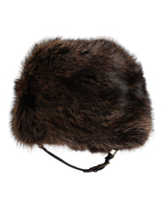 Dolce & Gabbana Brown Fur Women Bucket Hat