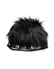 Dolce & Gabbana Black Faux Fur Bucket Hat