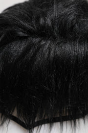 Dolce & Gabbana Black Faux Fur Bucket Hat