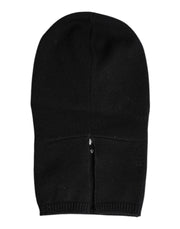 Dolce & Gabbana Black Cashmere Knitted Ski Mask Balaclava Hat