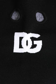 Dolce & Gabbana Black Cashmere Knitted Ski Mask Balaclava Hat