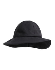 Dolce & Gabbana Black Cotton Wide Brim Bucket Hat
