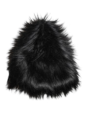 Dolce & Gabbana Black Acrylic Fur Womens Bucket Hat