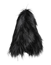 Dolce & Gabbana Black Acrylic Fur Womens Bucket Hat