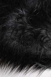 Dolce & Gabbana Black Acrylic Fur Womens Bucket Hat