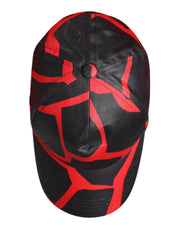 Dolce & Gabbana Red Black Lace Tulle Cotton Baseball Cap