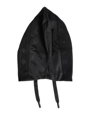 Dolce & Gabbana Black Polyester Whole Head Wrap Hat