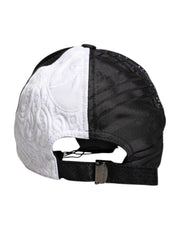 Dolce & Gabbana White Black Polka Dot Feathers Baseball Cap