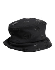 Dolce & Gabbana Black DG Monogram Polyester Jacquard Bucket Hat