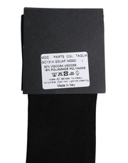 Dolce & Gabbana Black Viscose Logo Over The Calf Socks