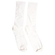 Dolce & Gabbana White Cotton Solid Mid Calf Men Socks