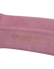 Dolce & Gabbana Rose Pink Cotton Over The Calf Socks