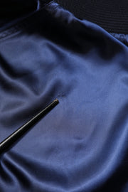 Dolce & Gabbana Blue Nylon DG Crown Full Zip Bomber Jacket