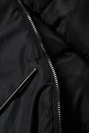 Dolce & Gabbana Black Hooded Parka Coat Winter Jacket