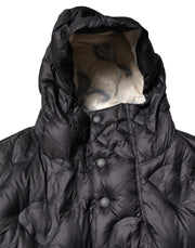 Dolce & Gabbana Black Hooded Parka Coat Winter Jacket