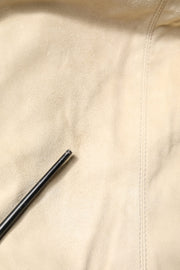 Dolce & Gabbana Beige Lambskin Full Zip Men Bomber Jacket