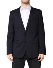 Dolce & Gabbana Black MARTINI Single Breasted Coat Blazer