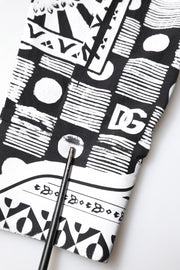 Dolce & Gabbana Black White Bandana MARTINI Casual Shirt