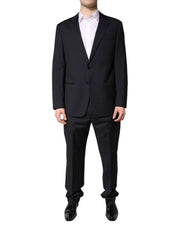 Emporio Armani Black Single Breasted Formal 2 Piece Suit